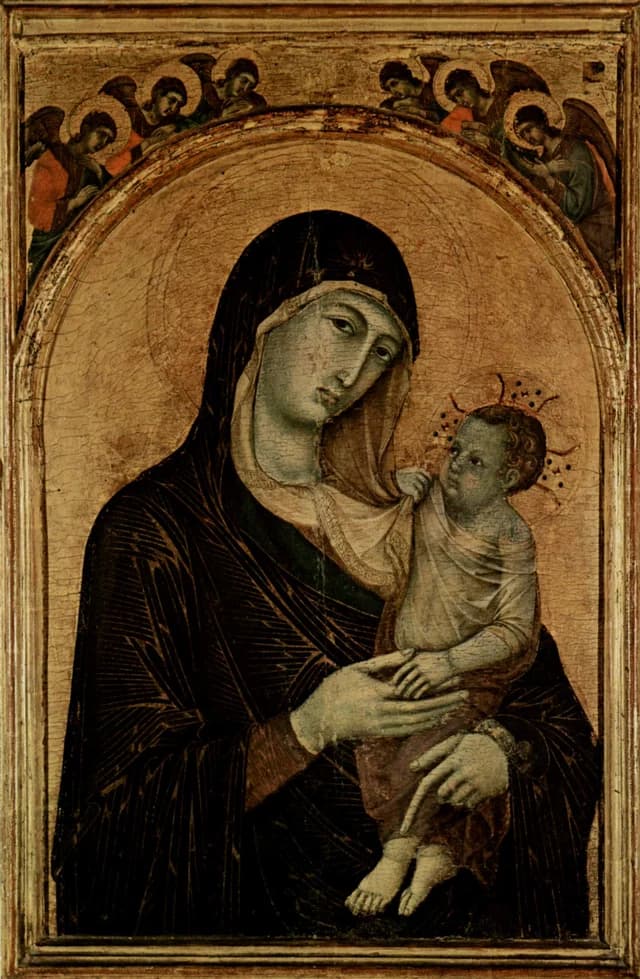 Virgen con el Niño y seis ángeles