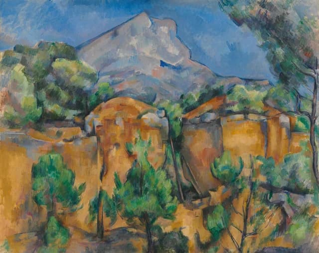 Mountains Mont Sainte-Victoire Seen from the Bibémus Quarry