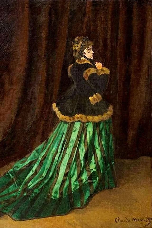 Camille im grünen Kleid