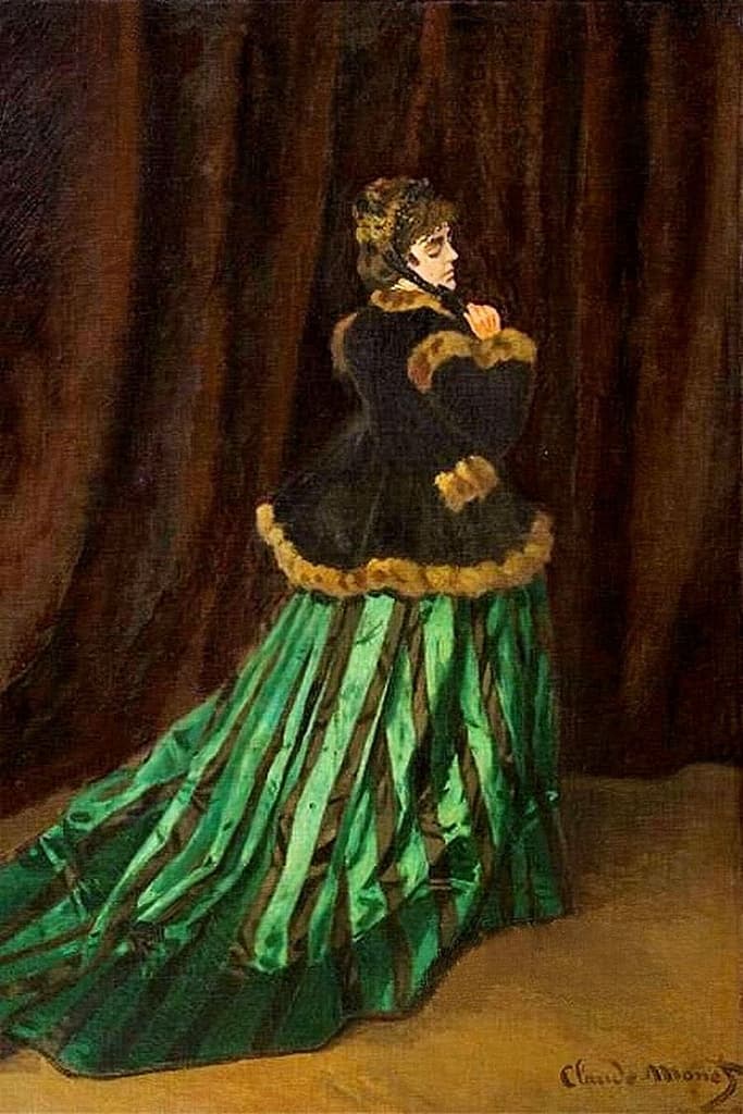 Camille im grünen Kleid