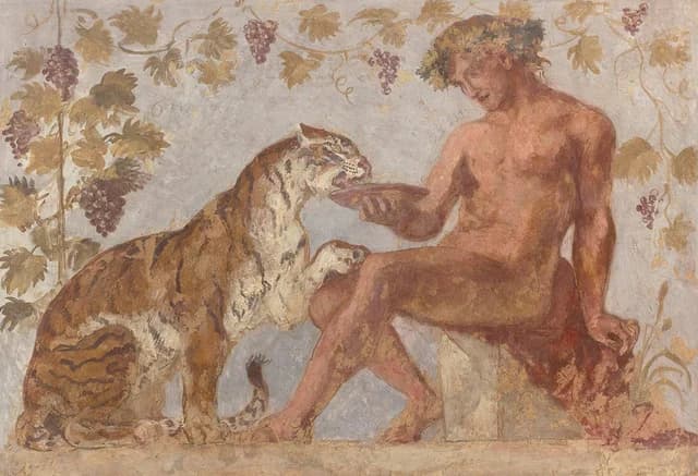 Bacchus and a Tiger