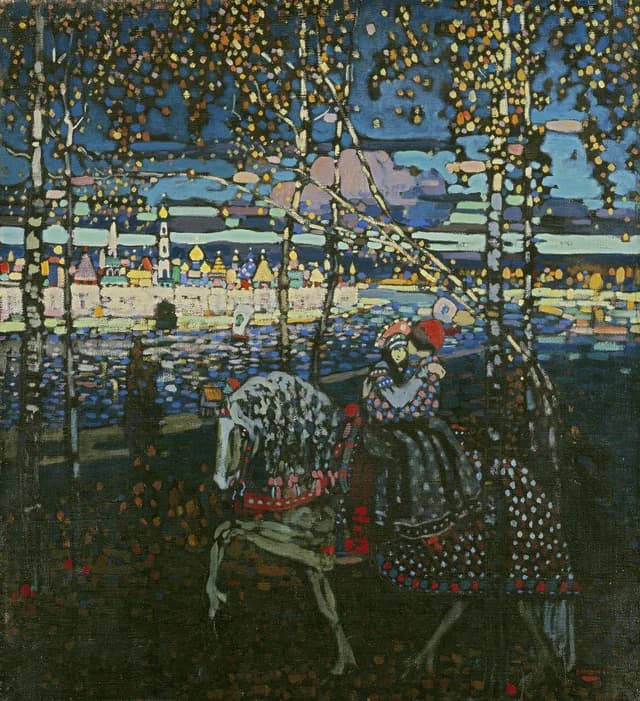 Couple on Horseback