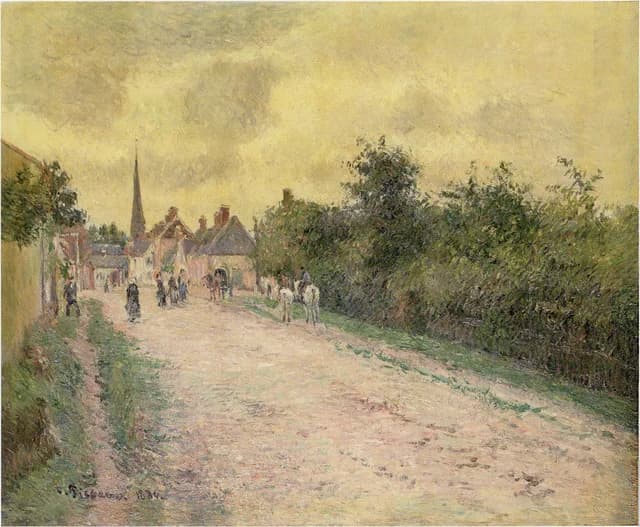 Ingresso al villaggio di Eragny