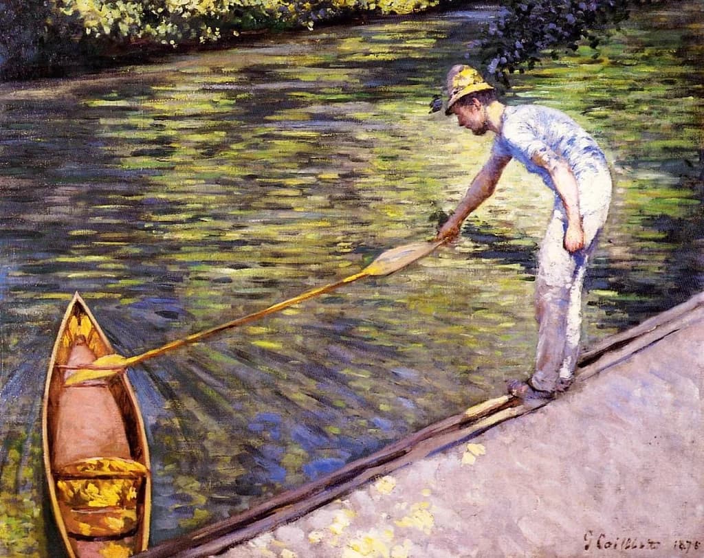 A Man Docking His Skiff