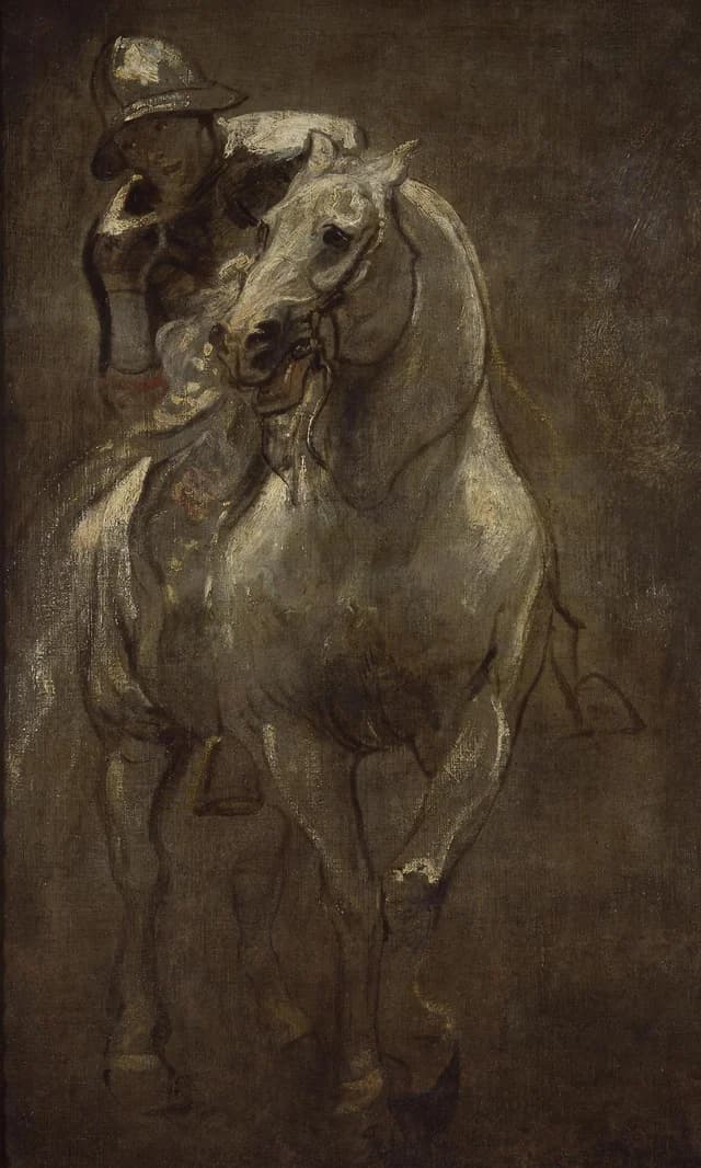 Un soldado a caballo