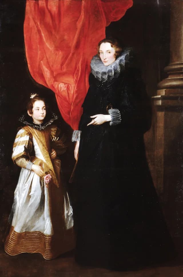 Retrato de Geronima Sale Brignole com sua filha Maria Aurélia