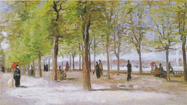 Terrazza nei giardini del Lussemburgo