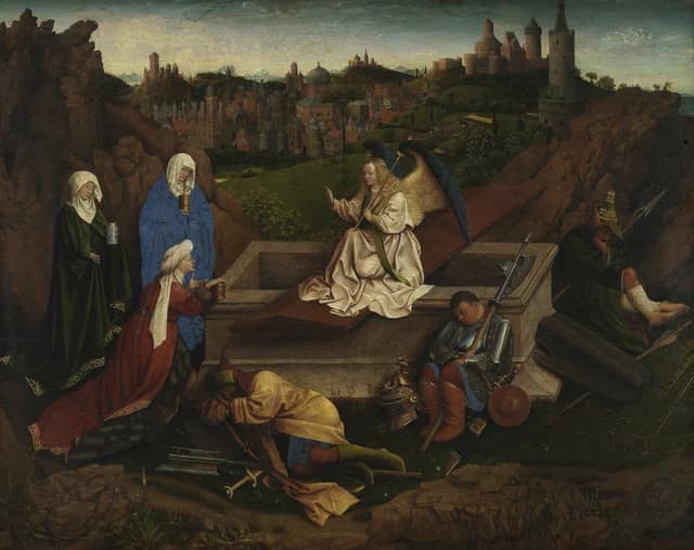 The three Marys at the Tomb