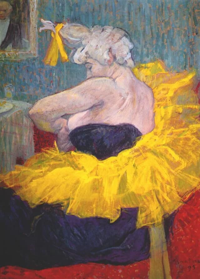 A palhaça Cha-U-Kao no Moulin Rouge