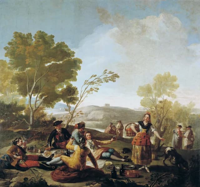 Picnic on the banks of the Manzanares