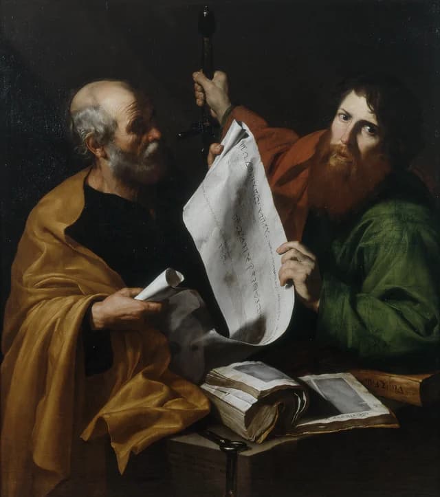Der heilige Petrus und der heilige Paulus