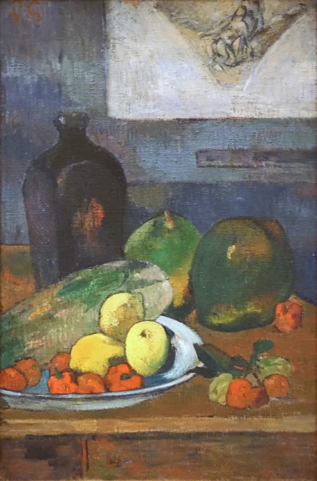 Still Life with a Sketch after Delacroix