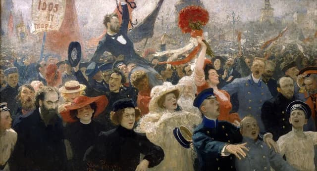 Demonstration am 17. Oktober 1905