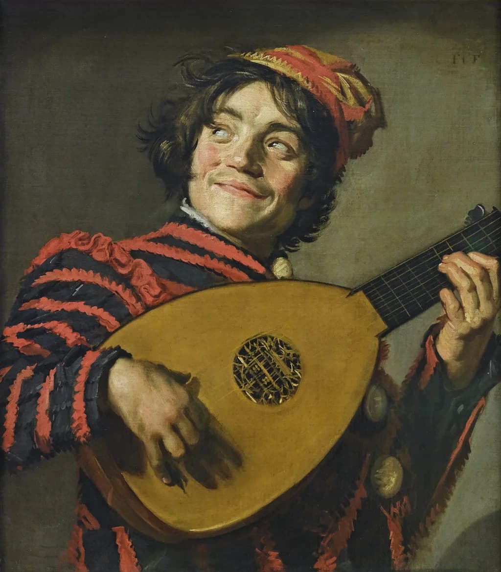 Jester with lute