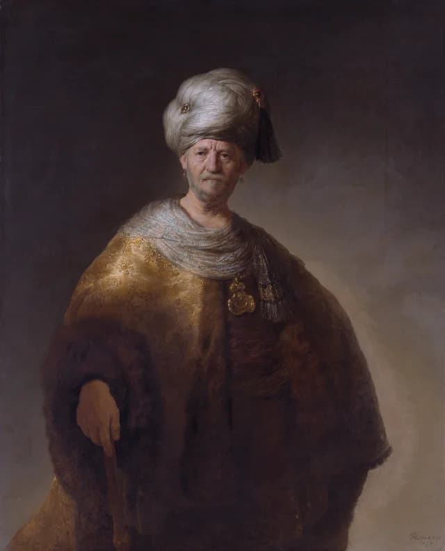 Mann in orientalischer Tracht („Der edle Slawe“ oder „Mann mit Turban“)