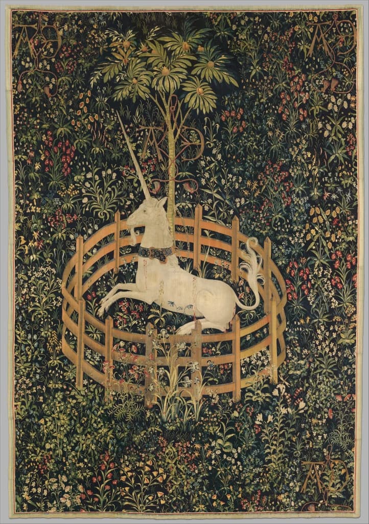 The Unicorn Rests in a Garden (from the Unicorn Tapestries)