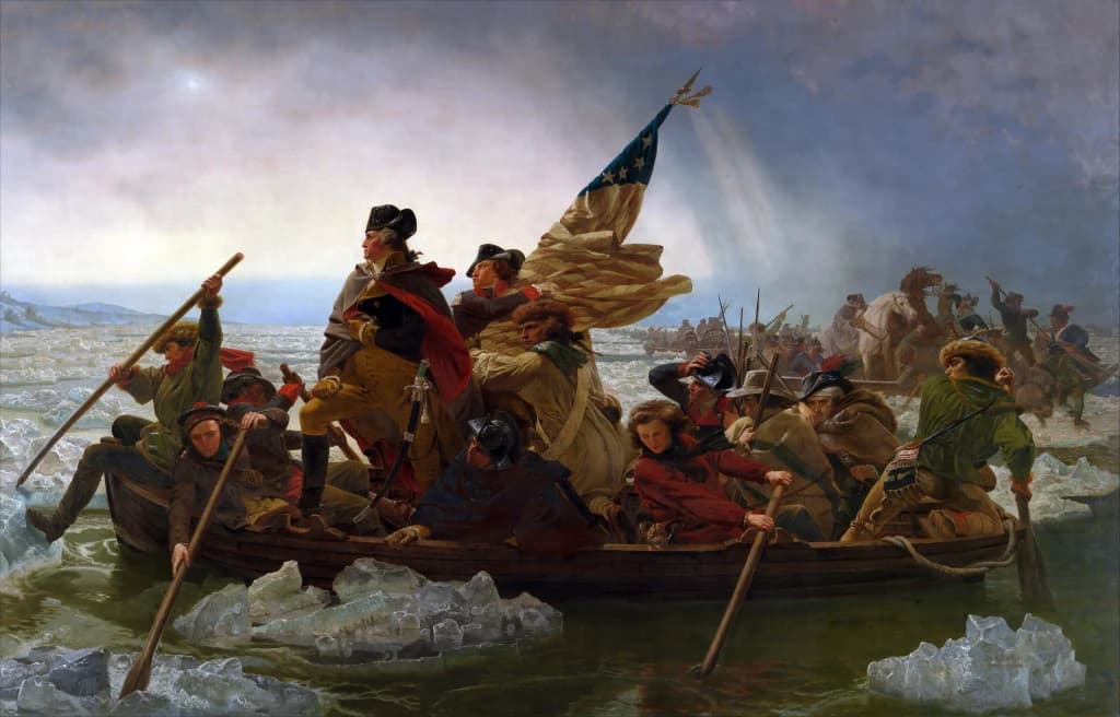 Washington cruzando el Delaware