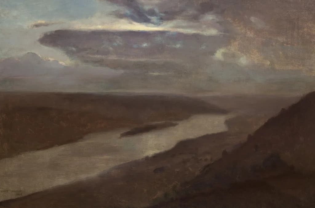 The Dniester River at Night