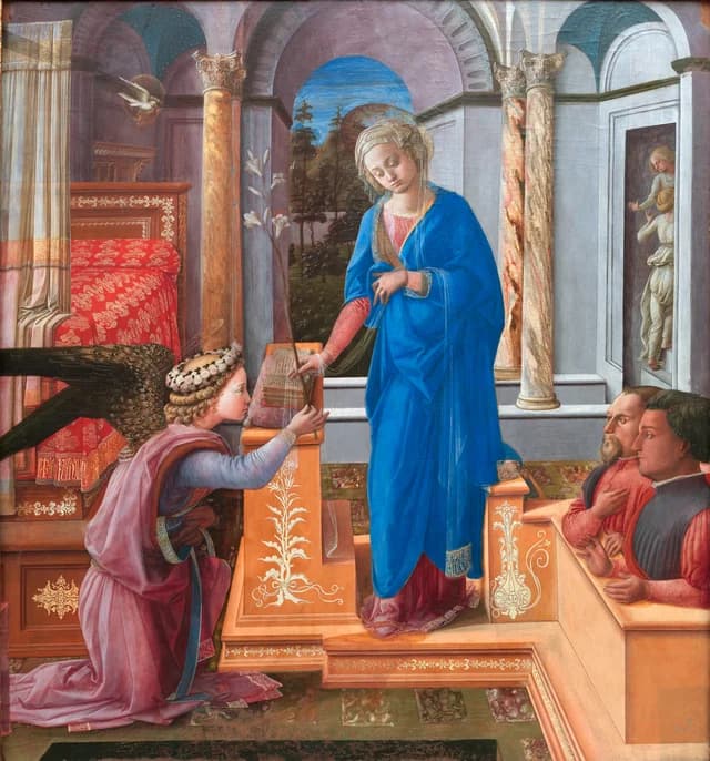 Annunciation with Two Kneeling Donors