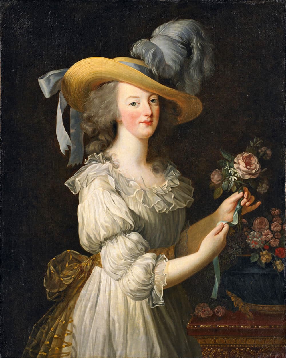 Maria Antonieta com Vestido de Musselina