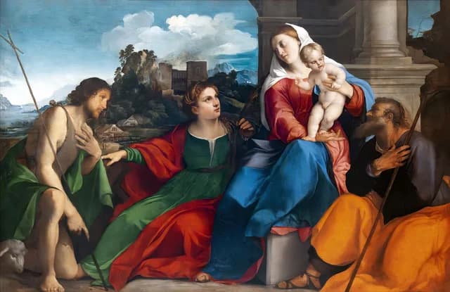 Holy Family with Saints Catherine of Alexandria and John the Baptist