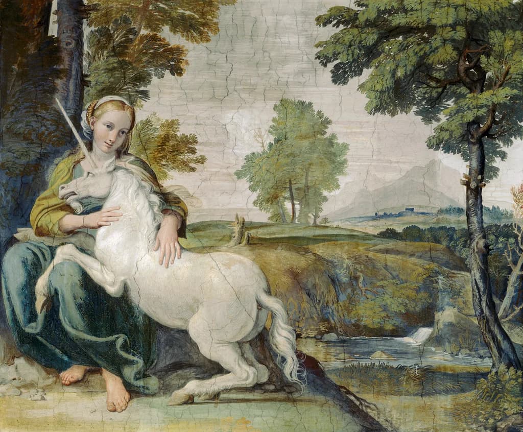 Virgin and Unicorn (A Virgin with a Unicorn)