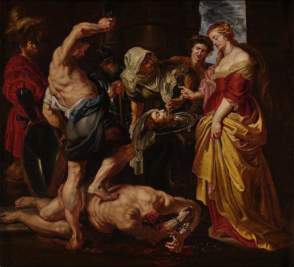 The head of Saint John the Baptist presented to Salome