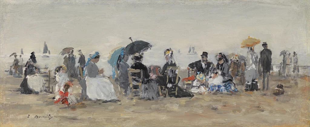 Trouville, Beach Scene