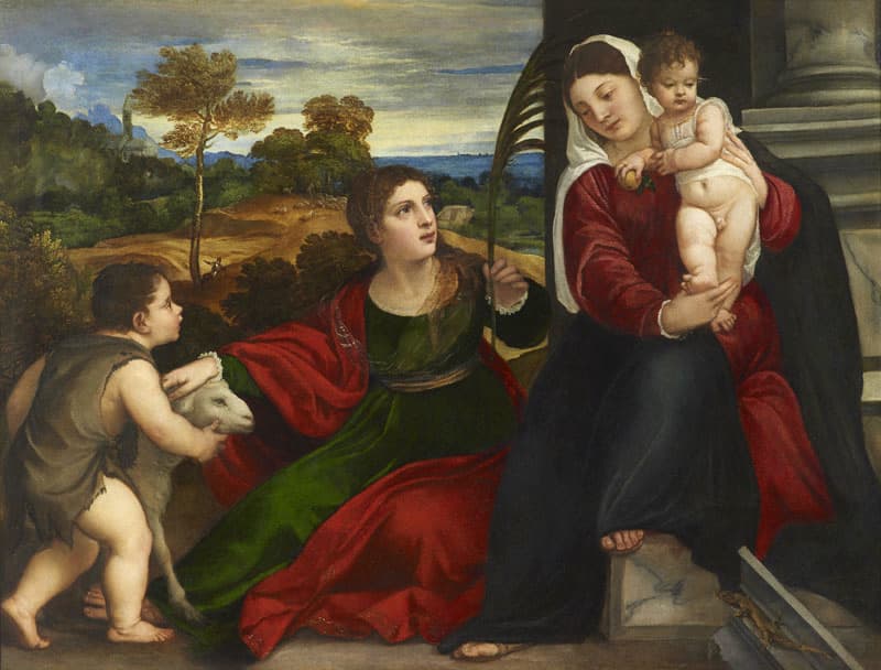 Madonna and Child with Saint Agnes and Saint John the Baptist