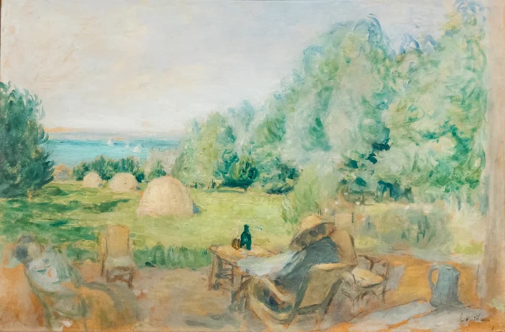 Haystacks in the Jardin des Étincelles at Criqueboeuf