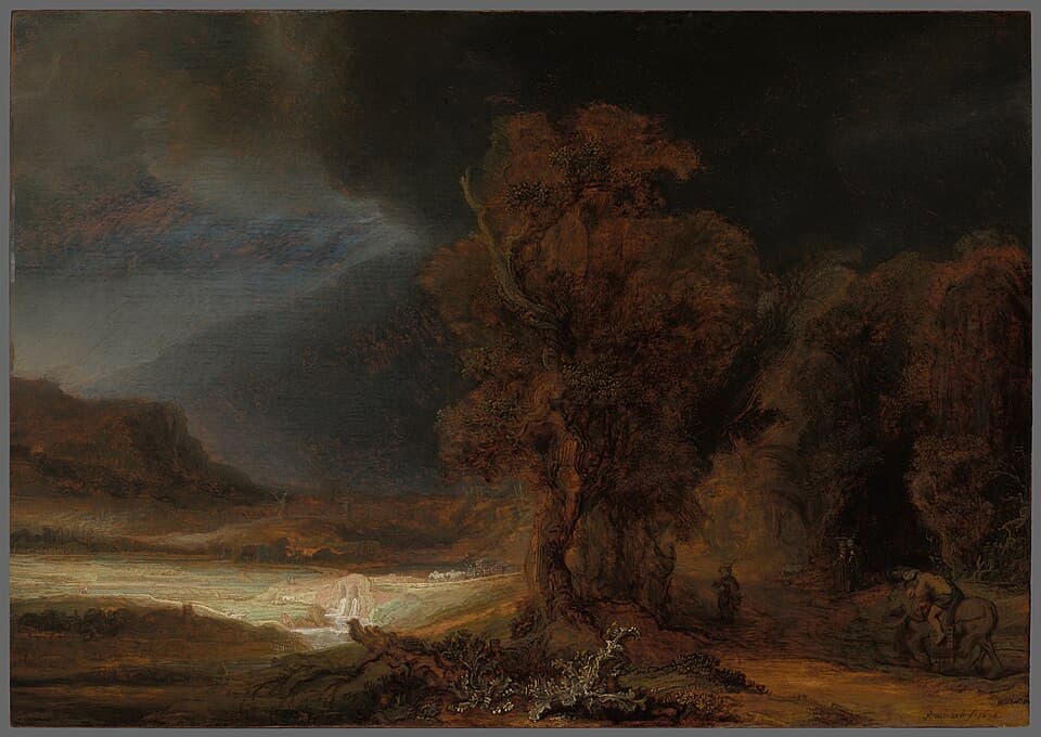 Landschaft mit dem barmherzigen Samariter