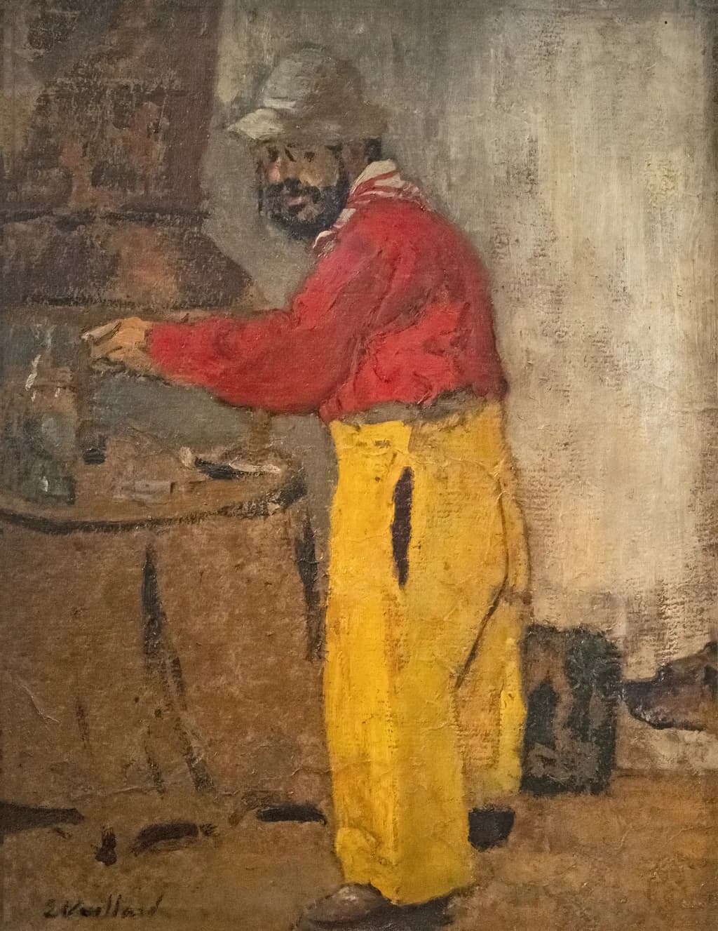 Portrait of Toulouse Lautrec, in Villeneuve-sur-Yonne, with the Natansons