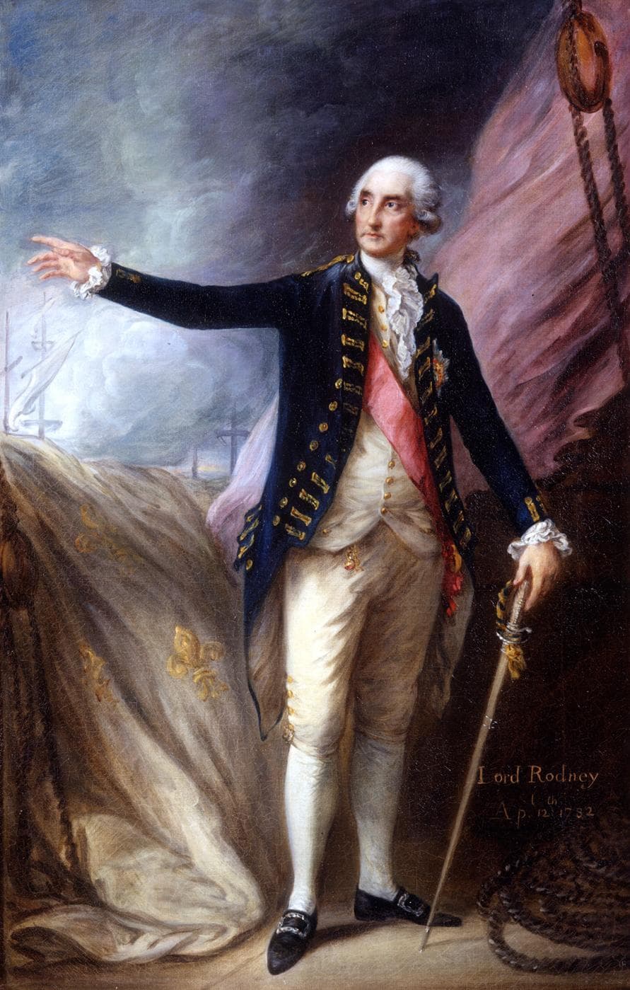 Admiral Rodney at the Battle of the Saintes