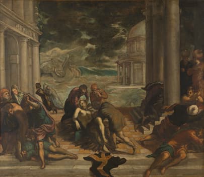 The body of saint Mark is taken away by the christians