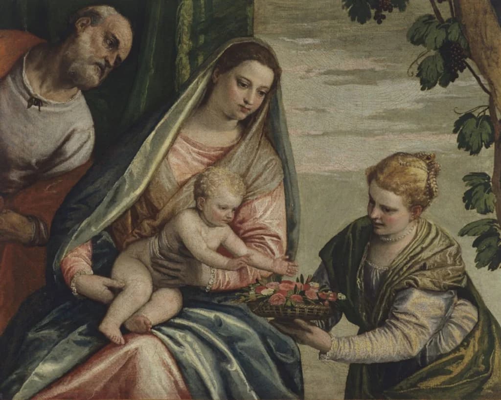 Sainte Famille avec sainte Dorothée