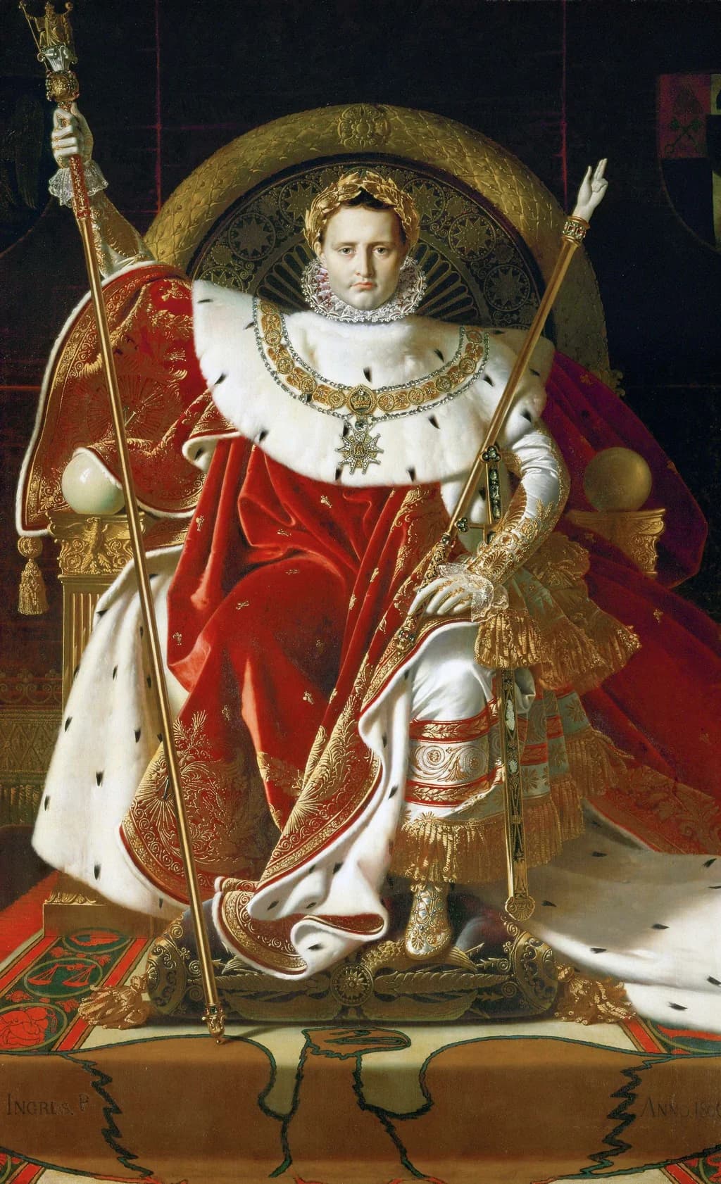 Napoleone I sul trono imperiale