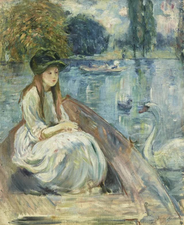 Jeanne Fourmanoir sur le lac