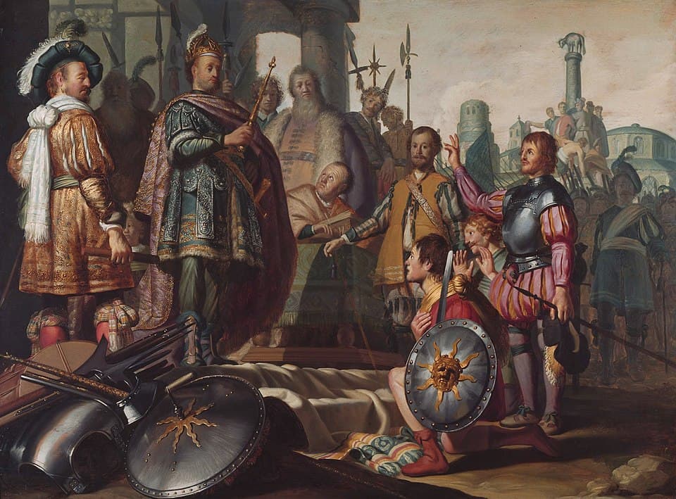 History Painting with self-portrait