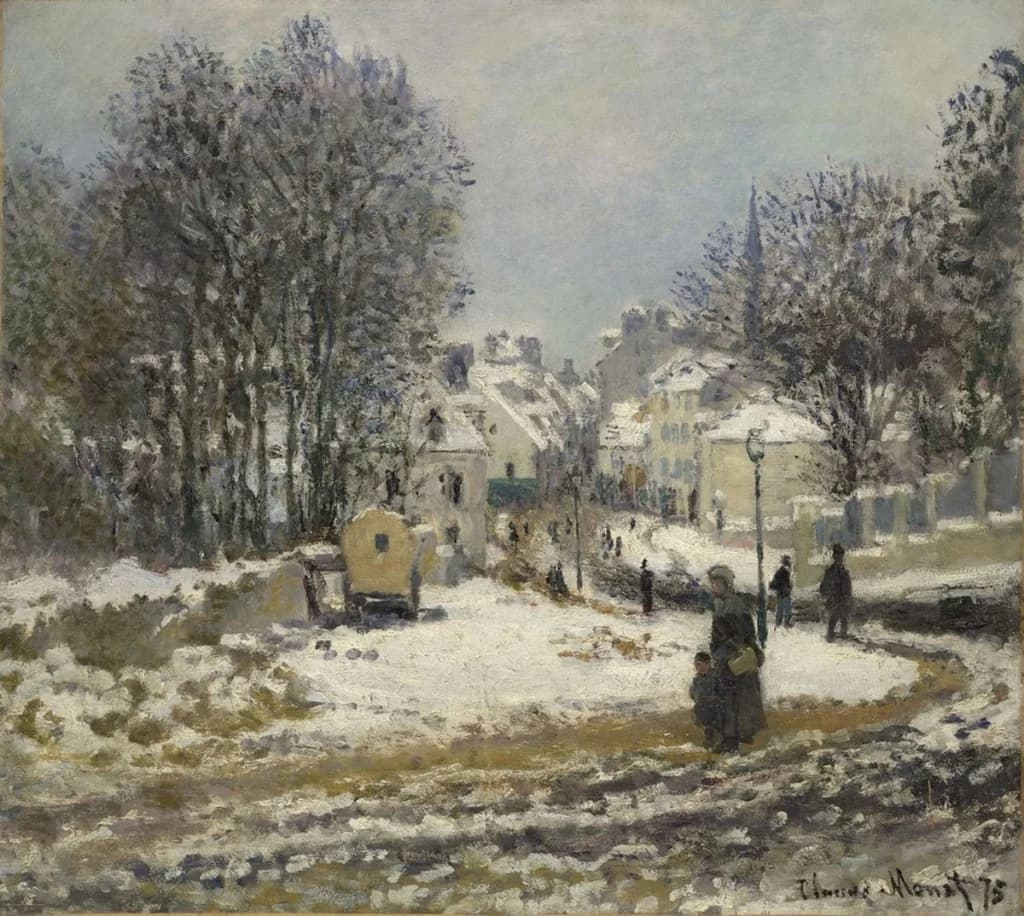 The Entrance to the Grande Rue at Argenteuil, Winter