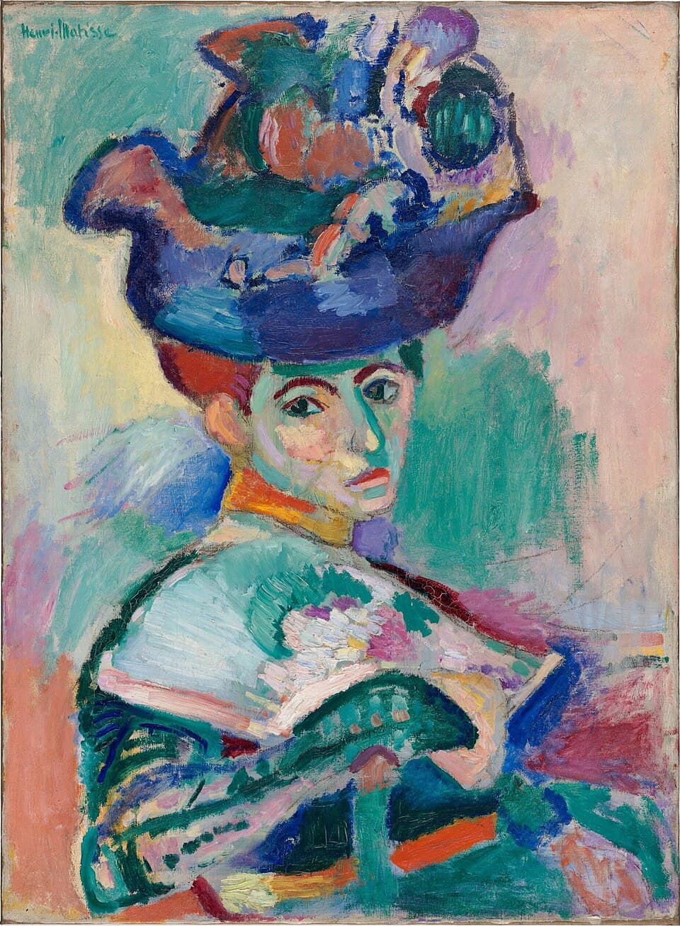 Frau mit Hut