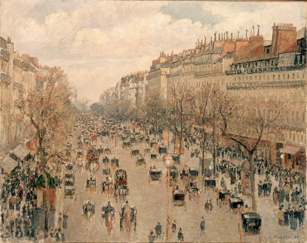 Boulevard Montmartre, sunny afternoon