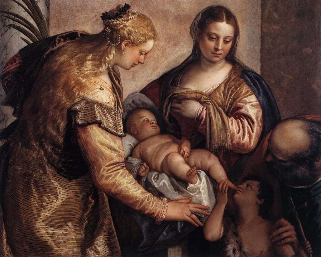 The Holy Family with St Catherine and the Infant St John