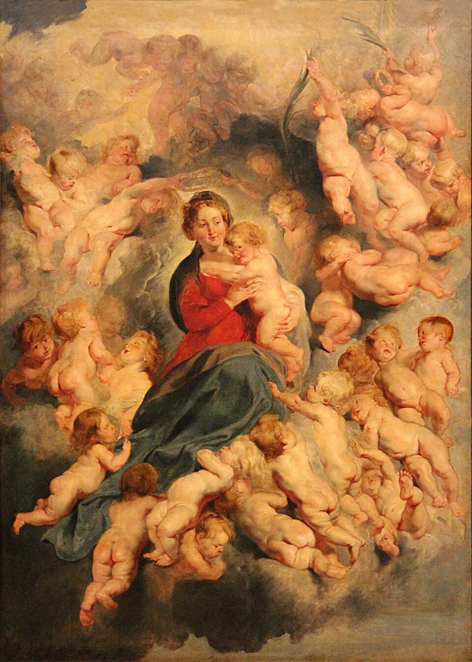 La Virgen y el Niño rodeados por los Santos Inocentes
