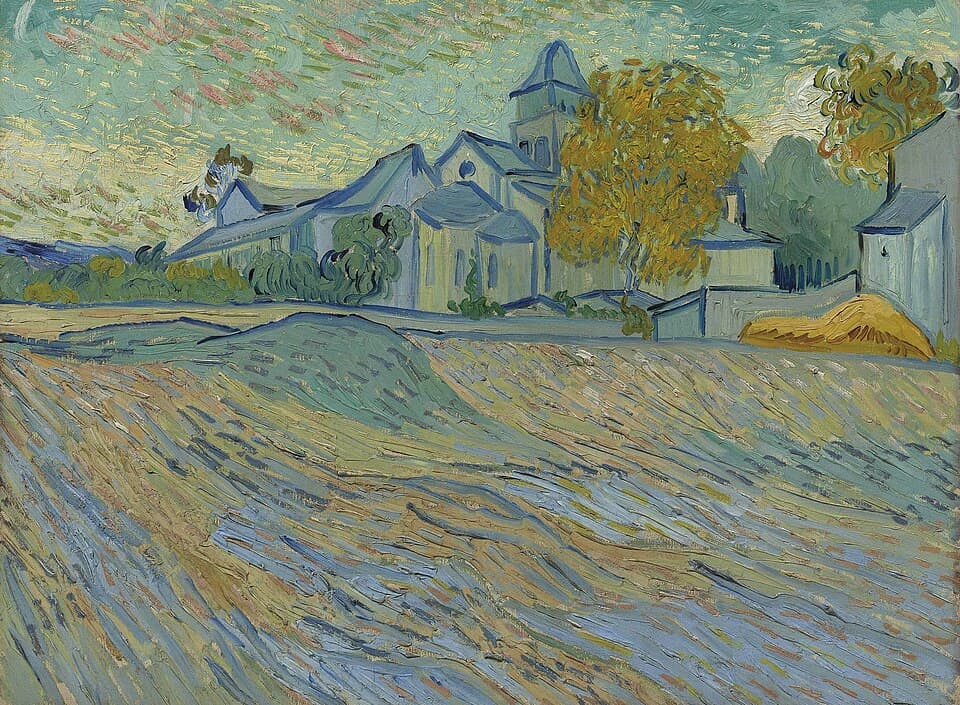 View of the Asylum and Chapel of Saint-Rémy