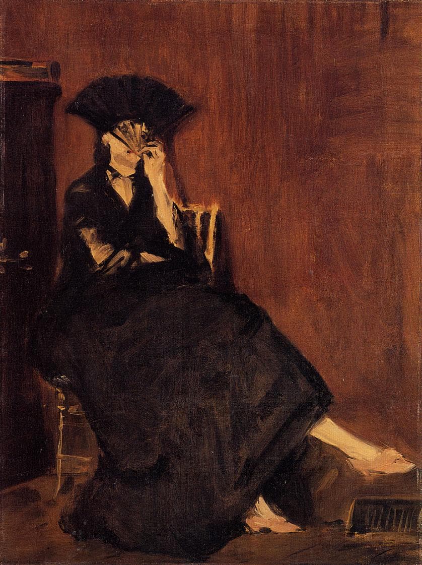Berthe Morisot with a fan