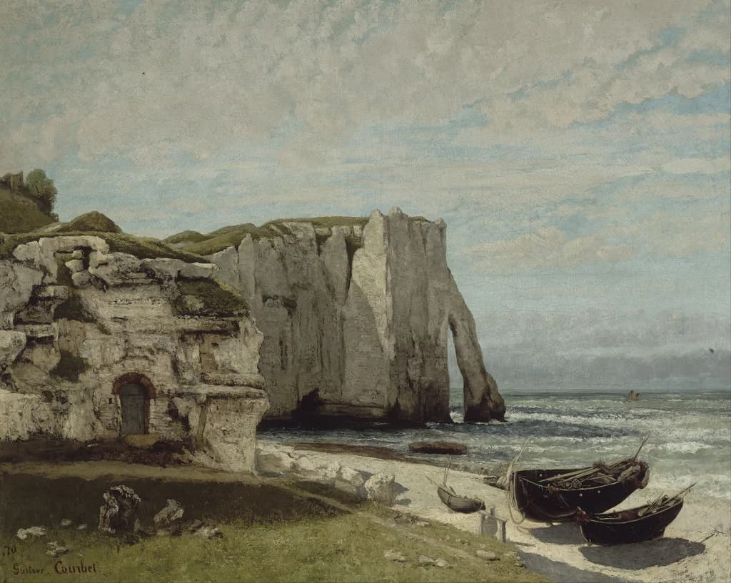 The Cliff at Étretat after a Storm