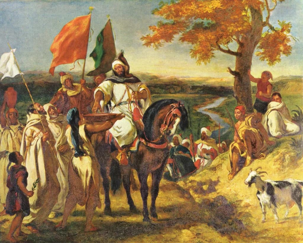 Moroccan caid visiting his tribe