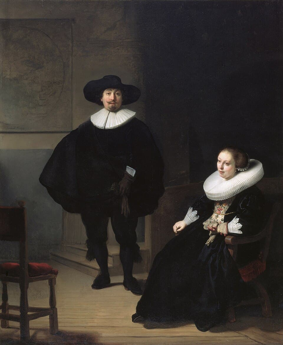A Lady and Gentleman in Black
