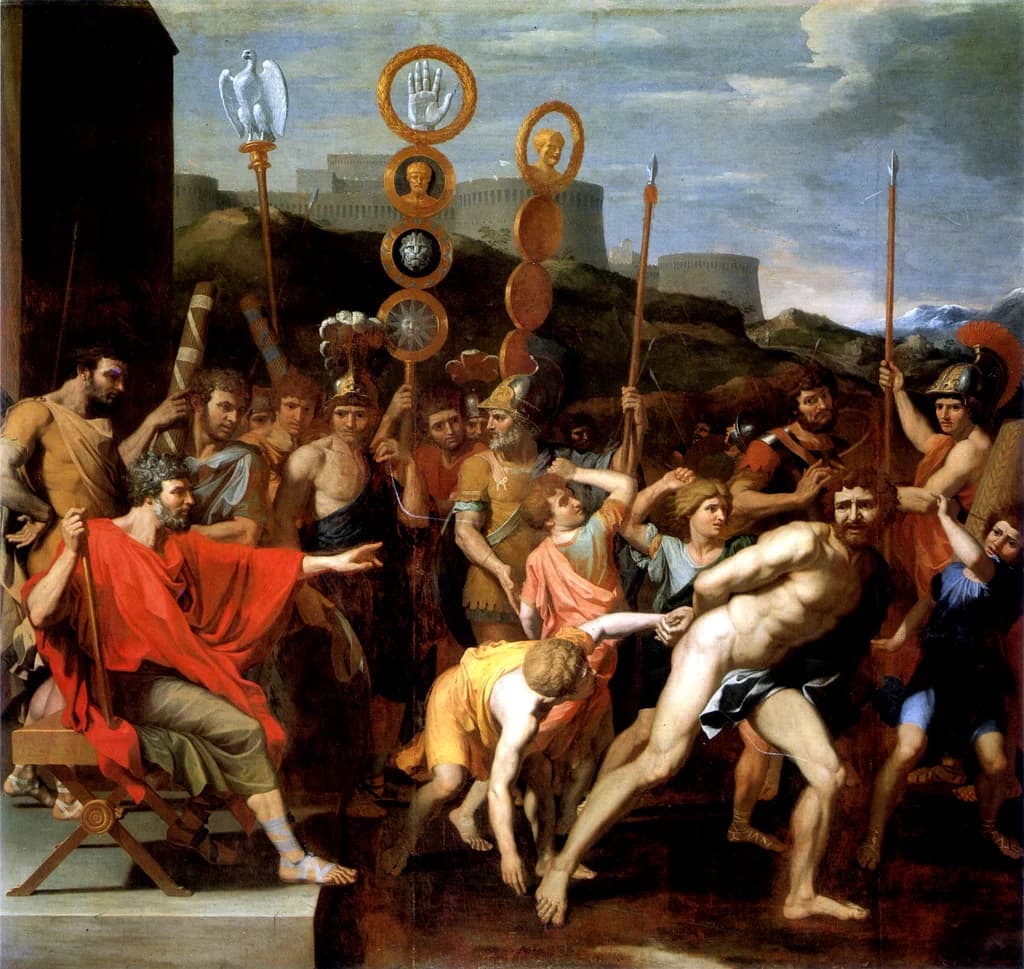 Camille Delivers the Schoolmaster of Falerii to His Pupils