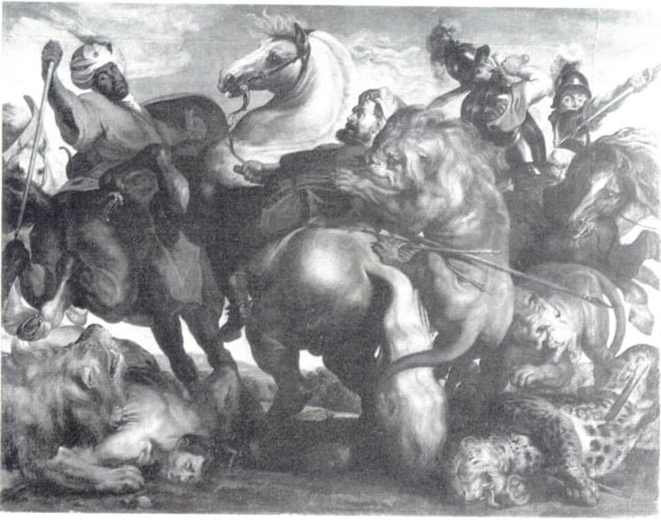The Lion and Leopard Hunt